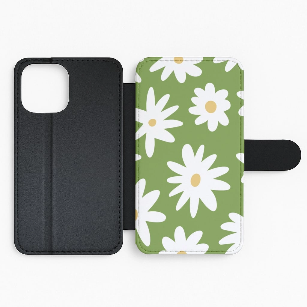 Classic Grip Funky Daisy Flip / Wallet Phone Case