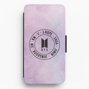 Galaxy Logo - BTS Flip / Wallet Phone Case Smooth Coating