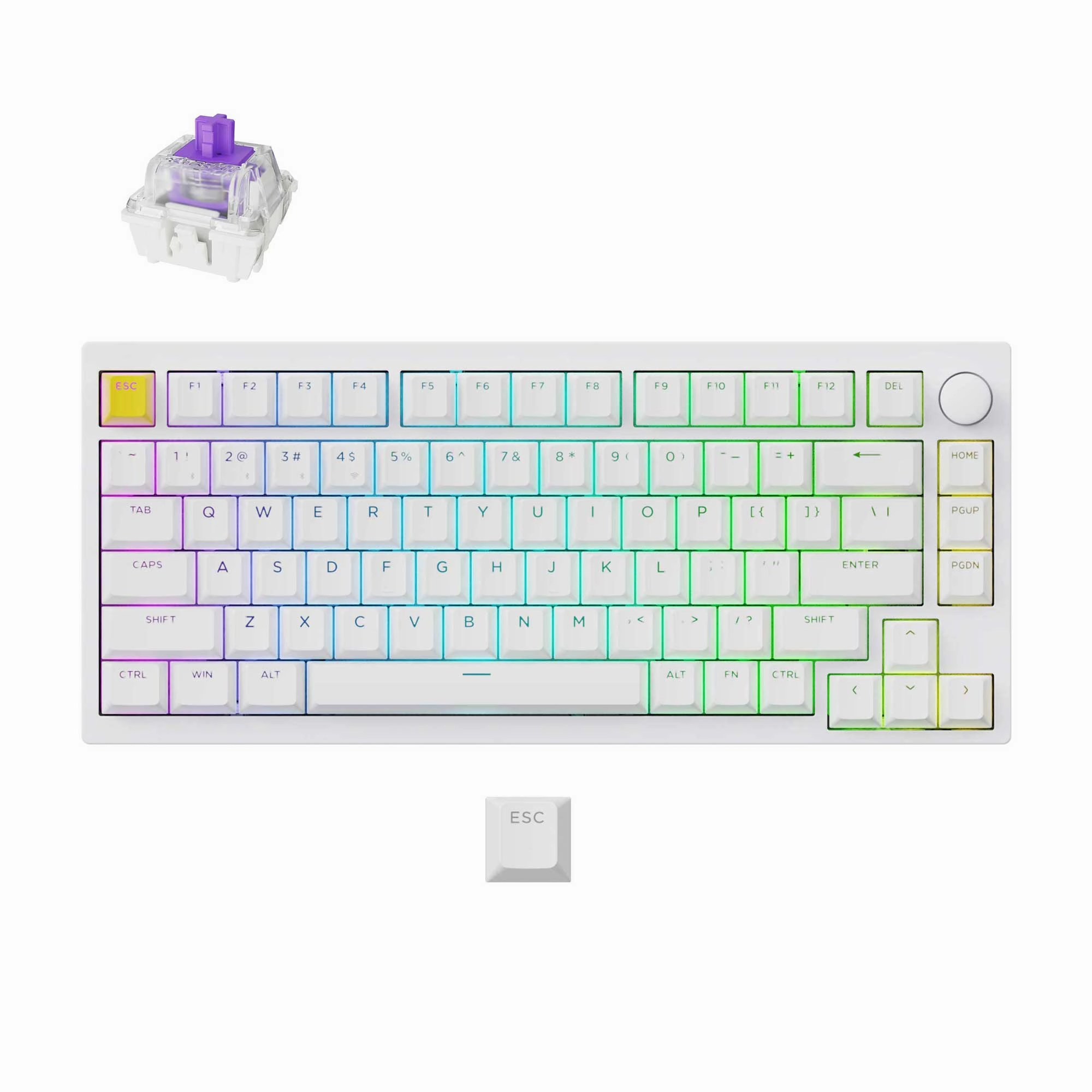 Lemokey P1 HE Wireless Magnetic Switch Custom Gaming Keyboard Custom Keymap Floating Keycaps