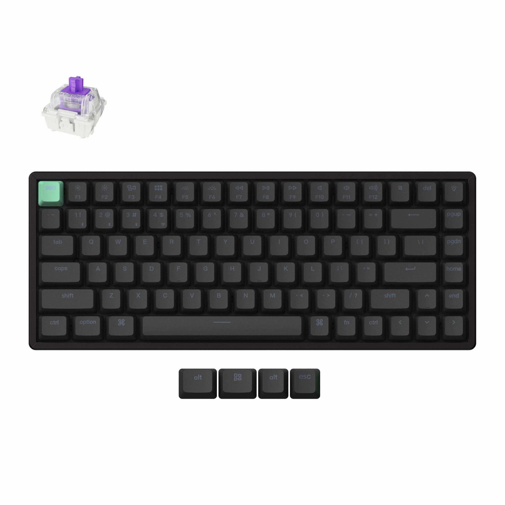 Lighting Effects Kit Gaming Switch Keychron K2 HE Wireless Magnetic Switch Custom Keyboard