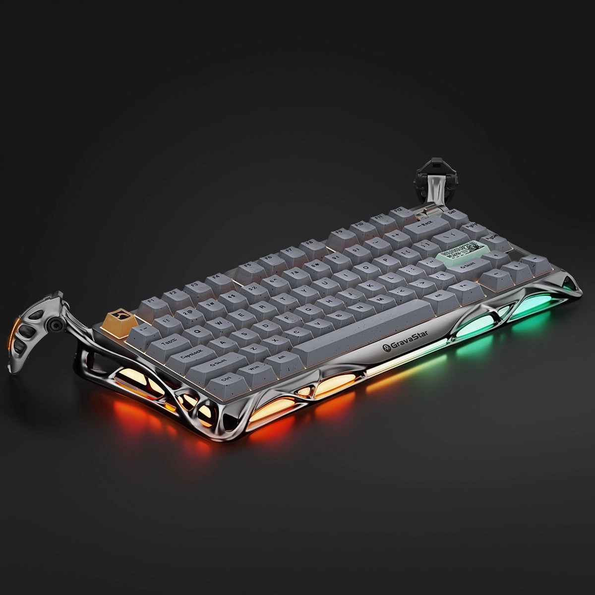 Linux Compatible Keyboard Mercury K1 Pro - Silver Gray (US Only)