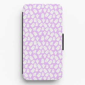 Ghost Pattern Flip / Wallet Phone Case Compact Fit