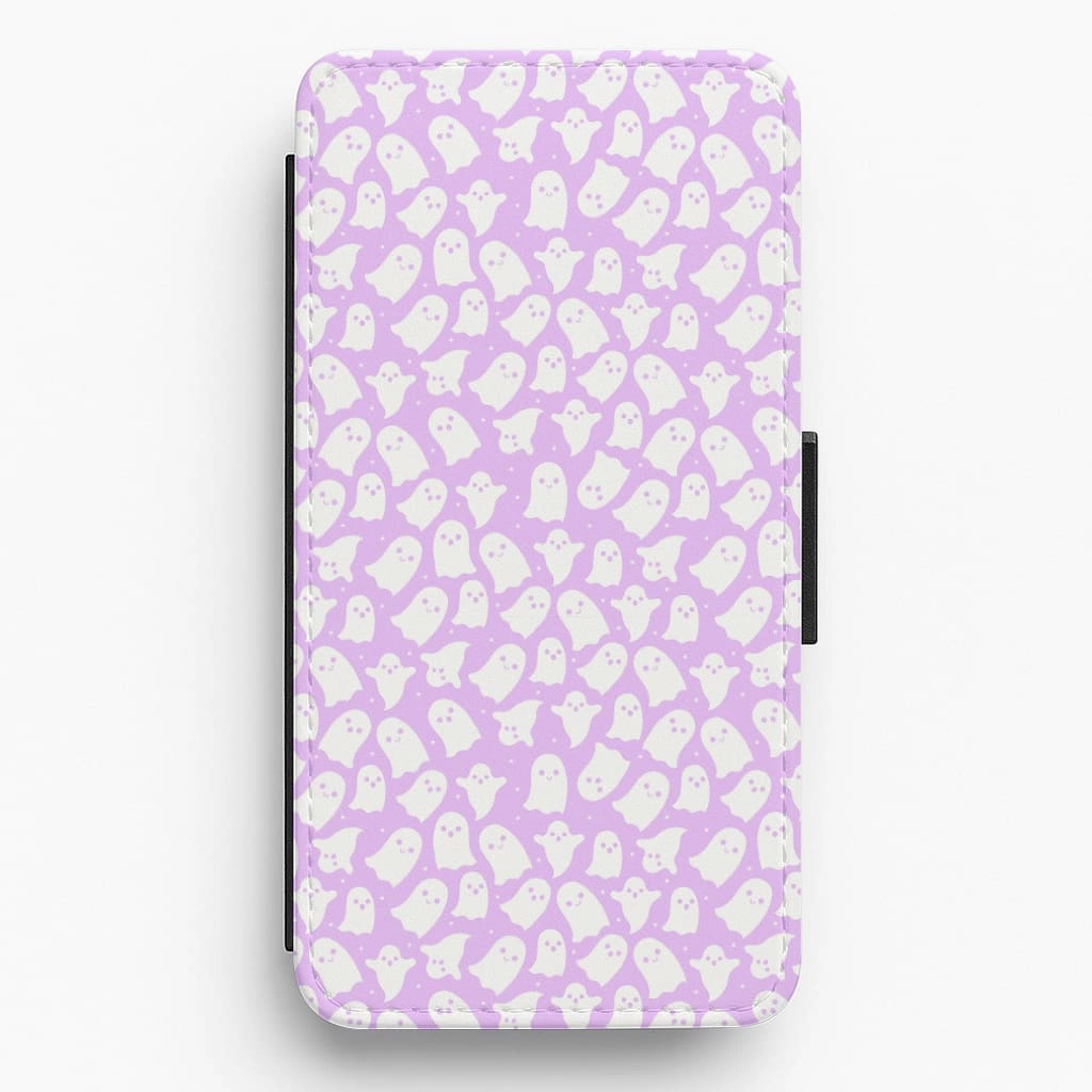 Ghost Pattern Flip / Wallet Phone Case Compact Fit