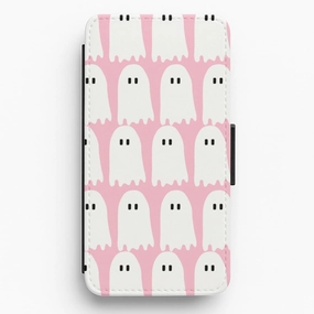 Comfort Layer Texture Ghostin - Halloween  Flip / Wallet Phone Case