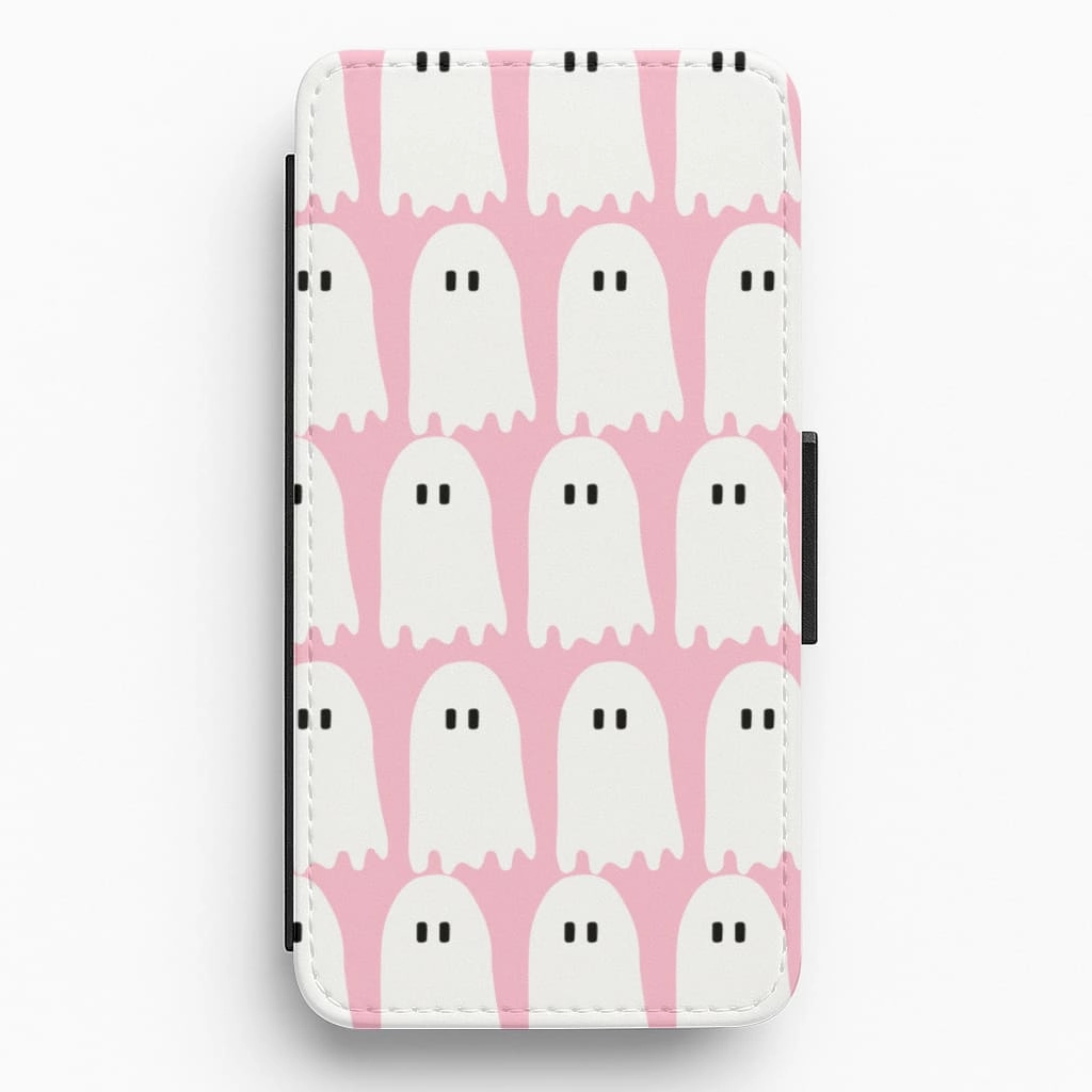 Comfort Layer Texture Ghostin - Halloween  Flip / Wallet Phone Case