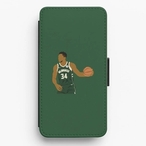 soft look Giannis - Basketball Flip / Wallet Phone Case