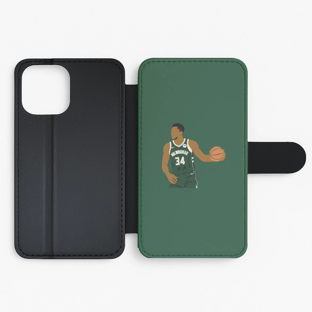Elegant Shield Outdoor Protection Giannis - Basketball Flip / Wallet Phone Case