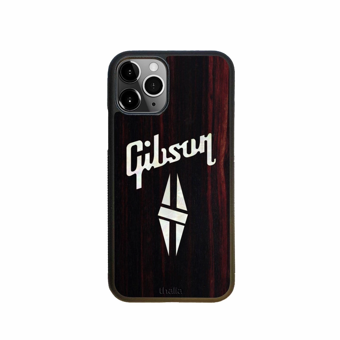 Protective Corners Color Accent Gibson Pearl Diamond Logo | iPhone Case