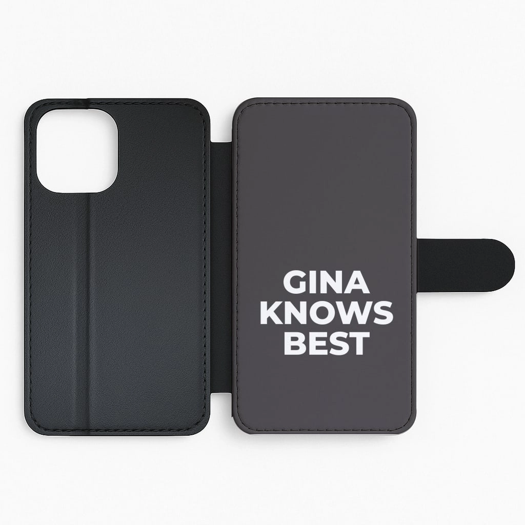 Gina Knows Best - B99 Flip / Wallet Phone Case Rugged Feel Printed Artwork