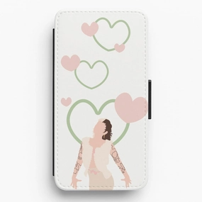 Polished Layer Hearts Flip / Wallet Phone Case