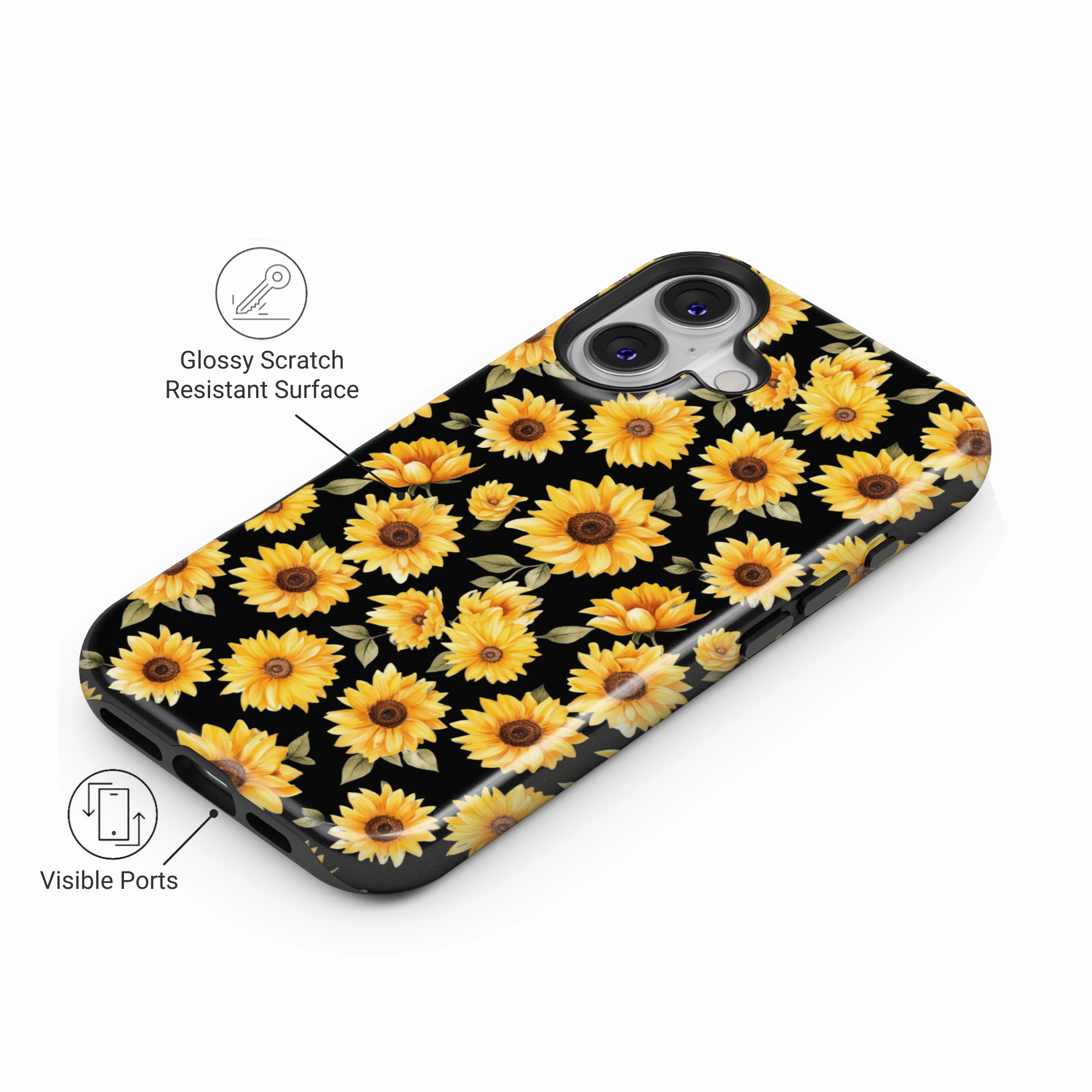 Golden Sunflower Waterproof Design
