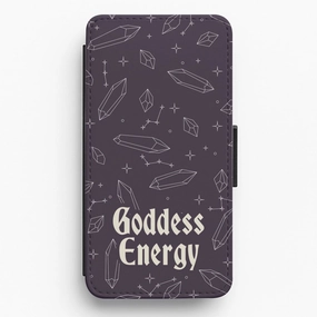 Goodess Energy Pattern Flip / Wallet Phone Case Hybrid Pattern Texture