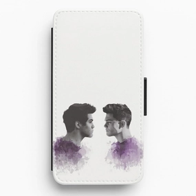 The Dolan Twins Flip / Wallet Phone Case Durable Texture Finish