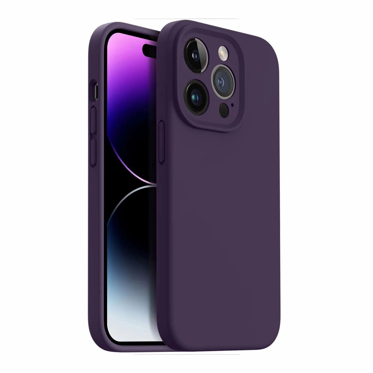 iPhone 14 Pro Silicone Case Clean Texture Hybrid Look