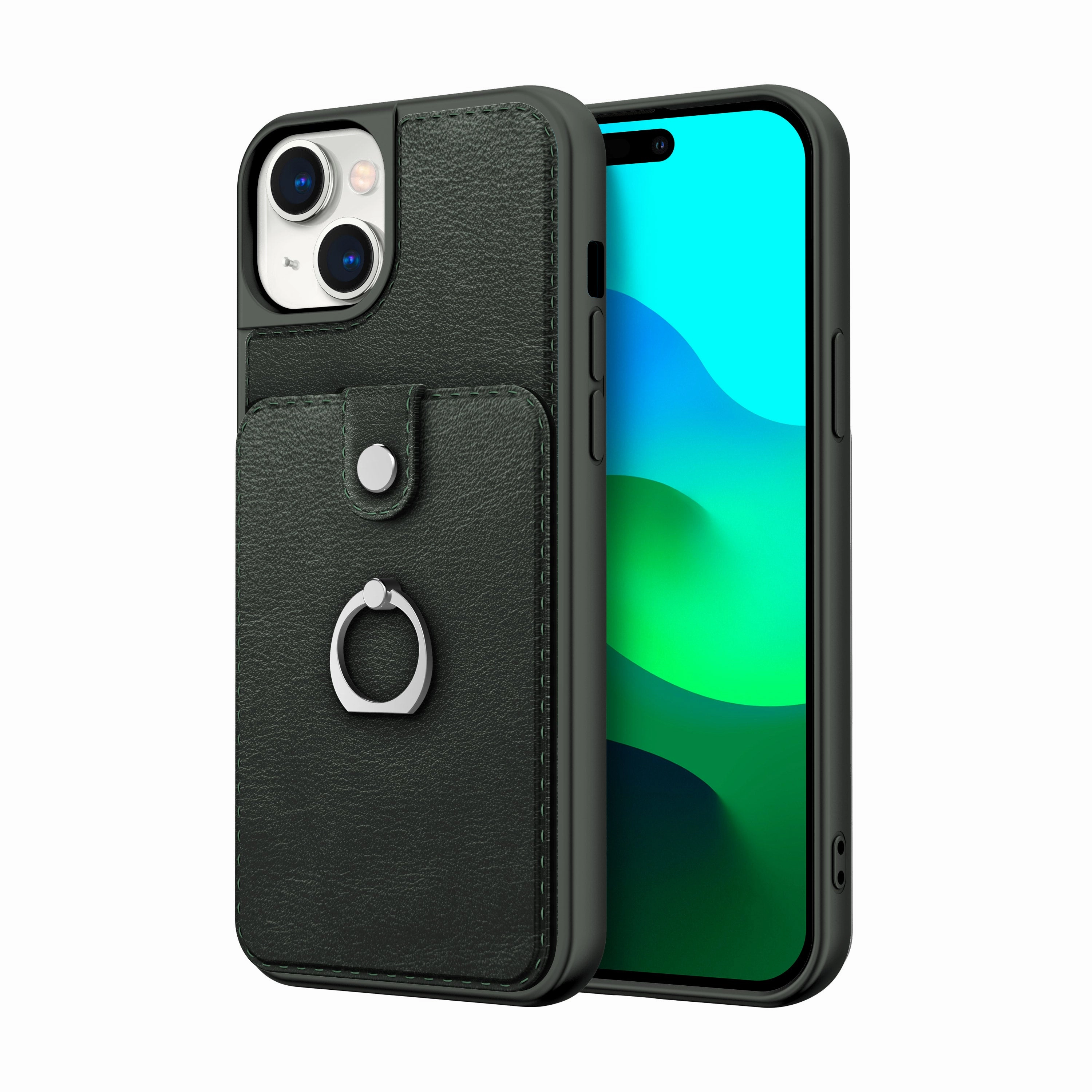 Hybrid Detail Vivid Texture ZIZO Nebula Series iPhone 15 Plus Case - Forest Green