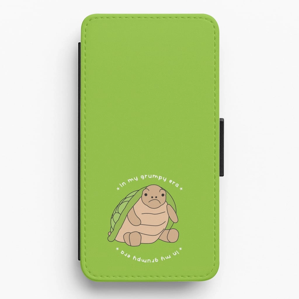 Soft Protection Premium Surface Grumpy Era Turtle Flip / Wallet Phone Case