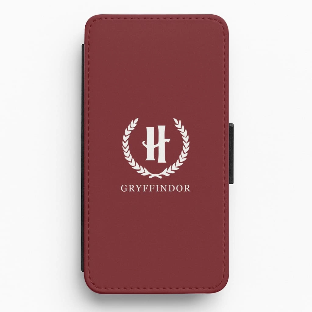 Student Friendly Luxury Edge Texture Gryffindor Flip / Wallet Phone Case