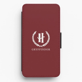 Student Friendly Luxury Edge Texture Gryffindor Flip / Wallet Phone Case