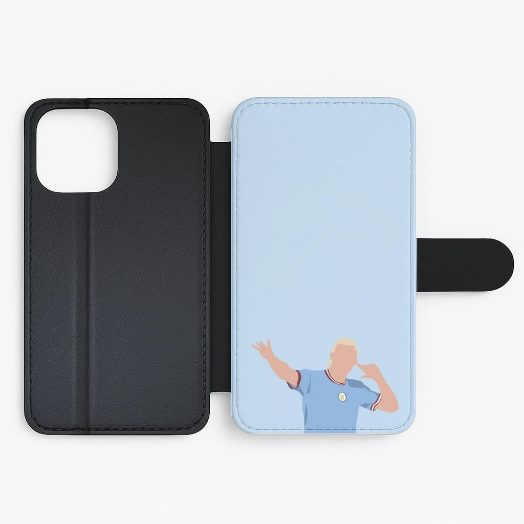 Haaland - Football Flip / Wallet Phone Case Soft Interior