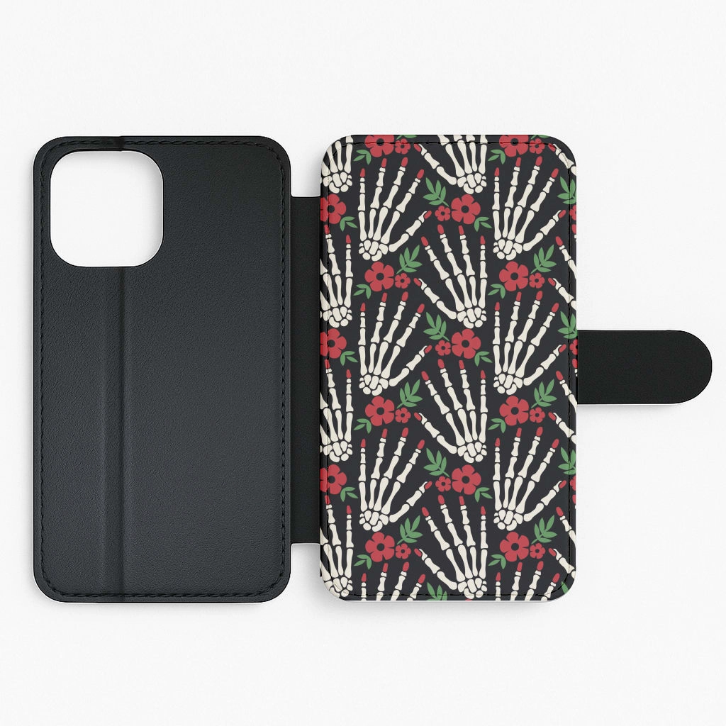 Halloween Pattern 15 Flip / Wallet Phone Case Color Finish