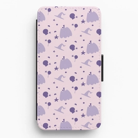 Halloween Pattern 5 Flip / Wallet Phone Case Gloss Surface Layer