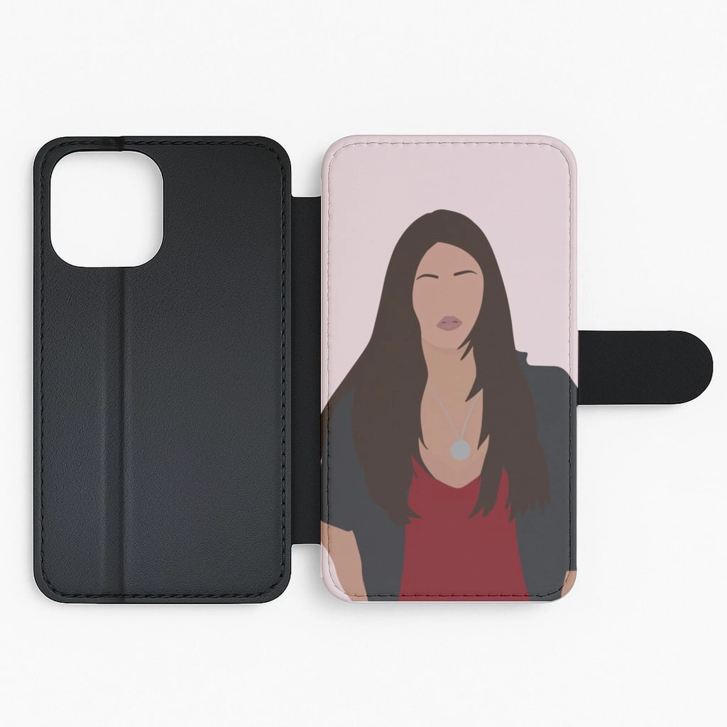 Elena Gilbert - Vampire Diaries Flip / Wallet Phone Case Portable Grip Soft Surface Design