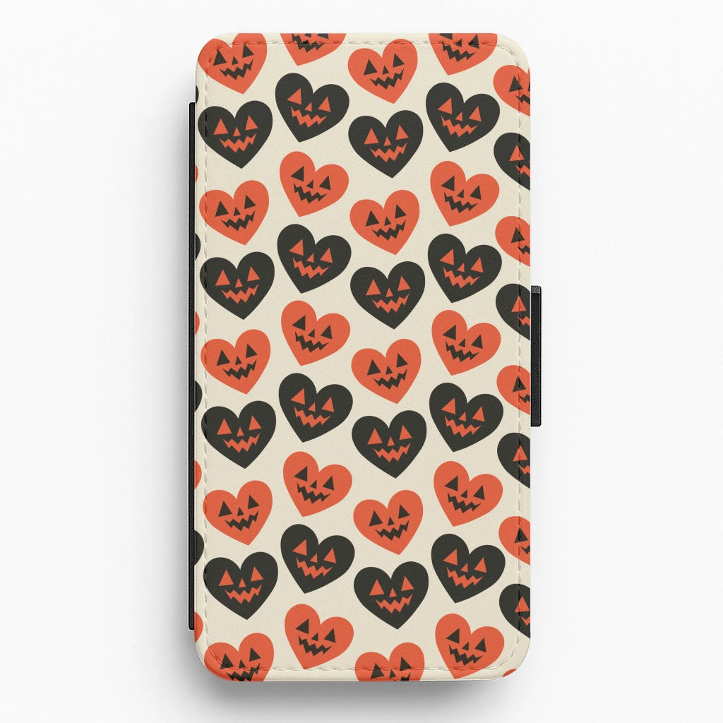 Halloween Pattern 13 Flip / Wallet Phone Case Minimal Build Texture