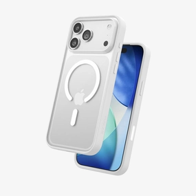 FLOLAB Surtect Tri-Fusion MagSafe Compatible Case  iPhone 17 Series (White Clear) Device Shield