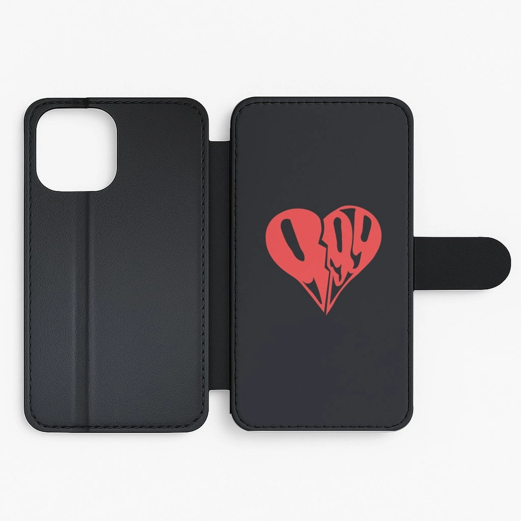 Heart - Juice Flip / Wallet Phone Case Universal Fit Smooth Surface Layer