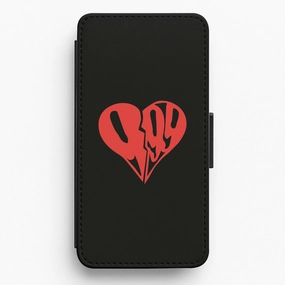 Heart - Juice Flip / Wallet Phone Case TPU Material Soft touch layer