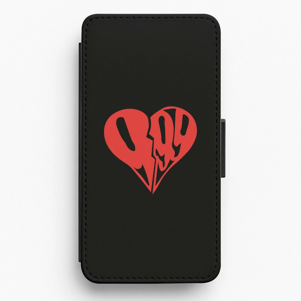 Heart - Juice Flip / Wallet Phone Case TPU Material Soft touch layer
