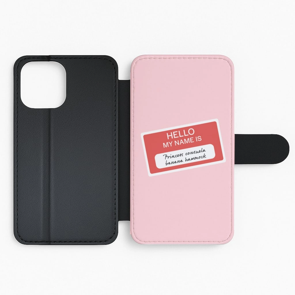 Hello My Name Is - Friends Flip / Wallet Phone Case Polished Texture Design Flexible Feel