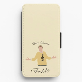 Here Comes Treble Flip / Wallet Phone Case Comfort Use