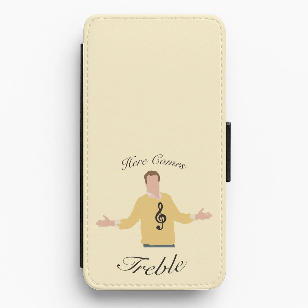 Here Comes Treble Flip / Wallet Phone Case Comfort Use