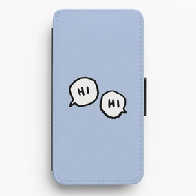 Modern Accent Hi Hi - Heart TV Flip / Wallet Phone Case