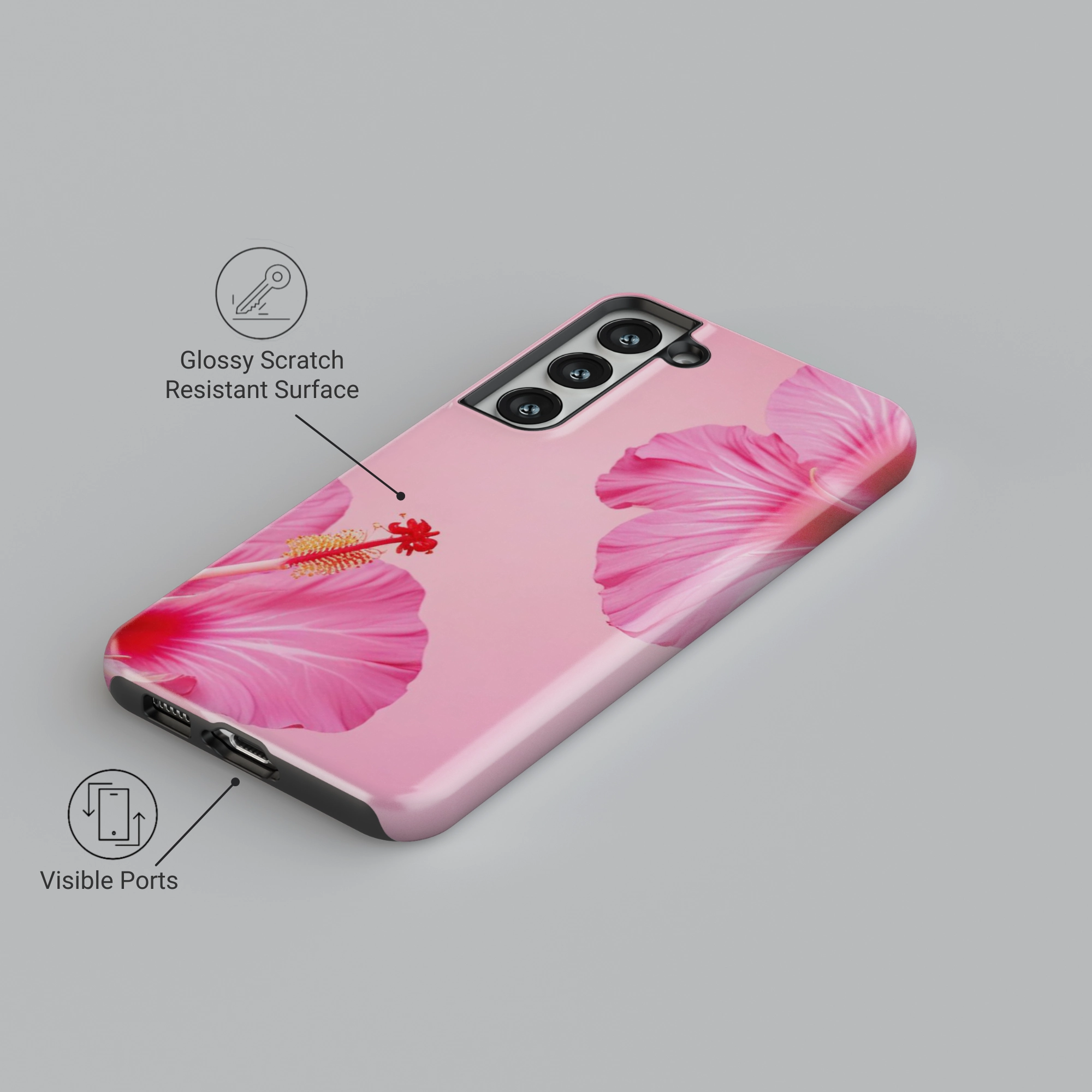 Soft Build Texture Trendy Layer Hibiscus Delight