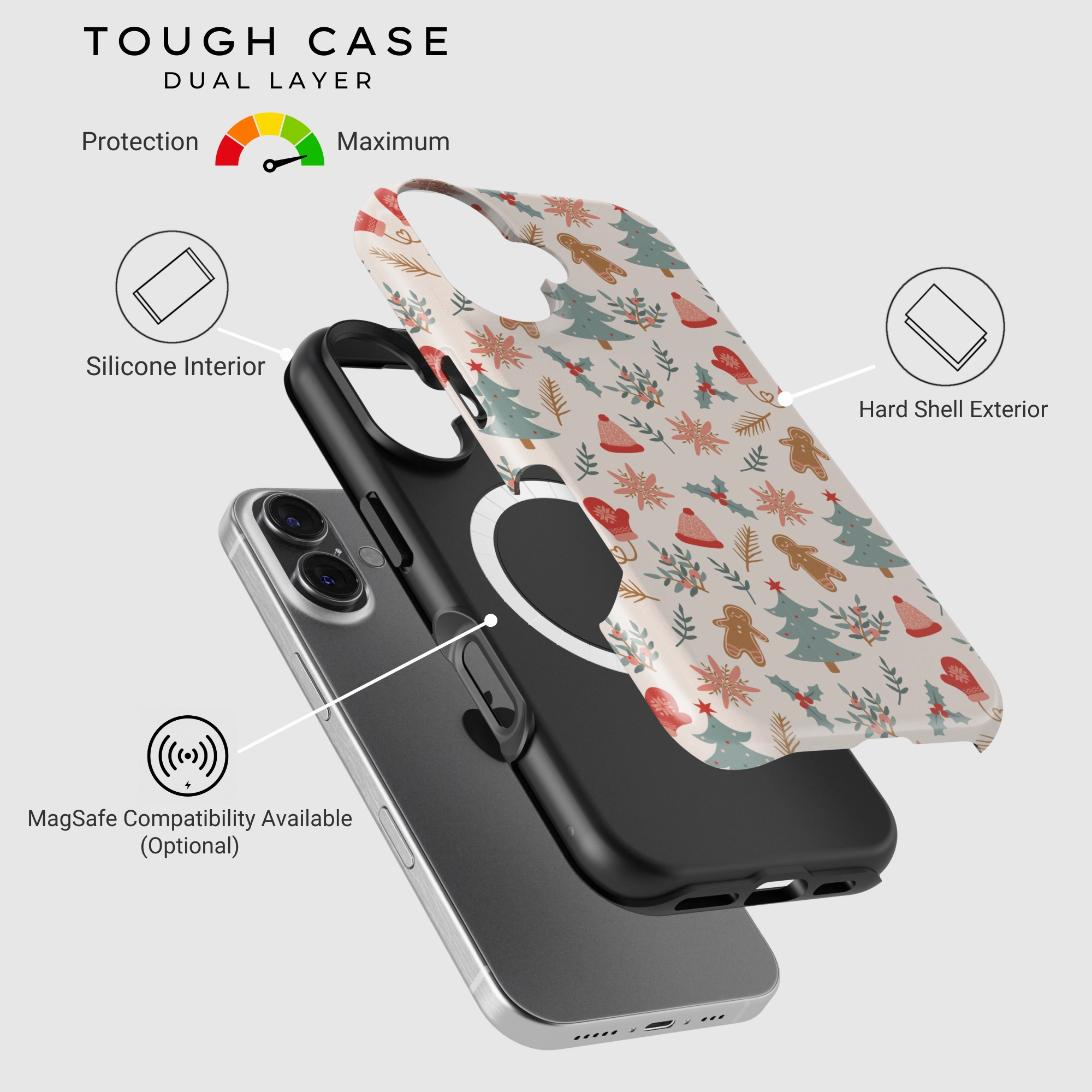 Ergonomic Shape Holly Jolly Joy