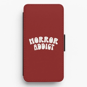Horror Addict Flip / Wallet Phone Case Smooth Grip
