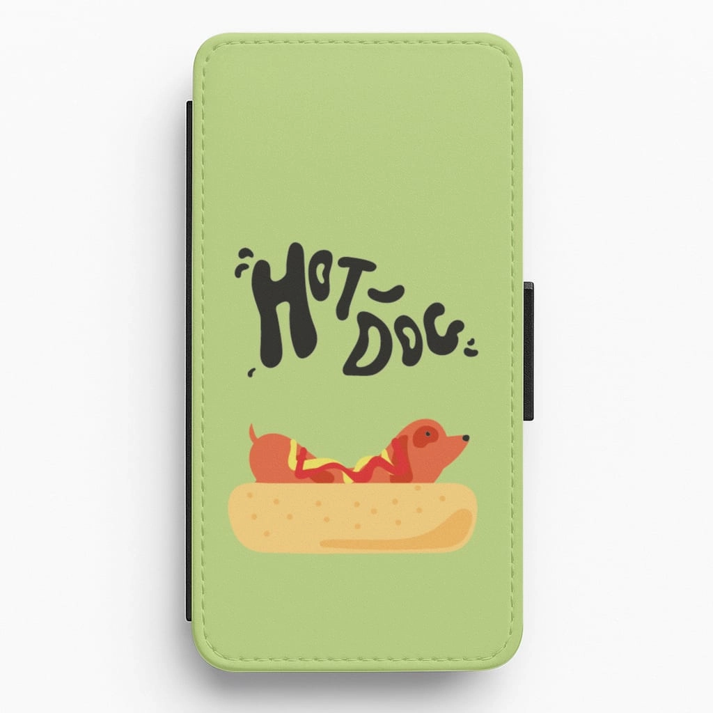Protective Design Layer Hot Dog - Dachshunds Flip / Wallet Phone Case