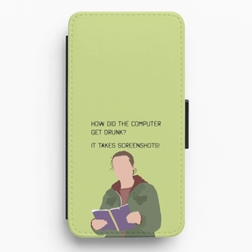 Lightweight accessory How Did The Computer Get Drunk? Flip / Wallet Phone Case
