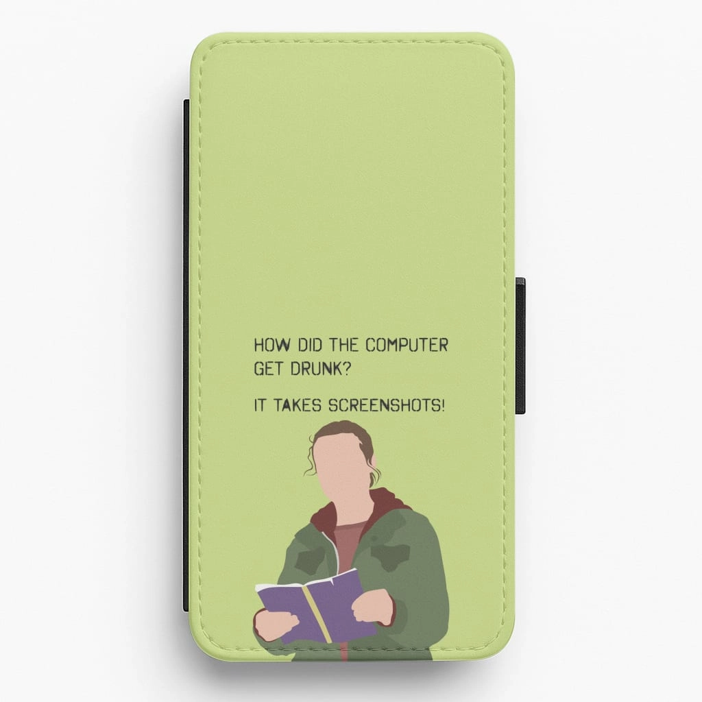 Lightweight accessory How Did The Computer Get Drunk? Flip / Wallet Phone Case