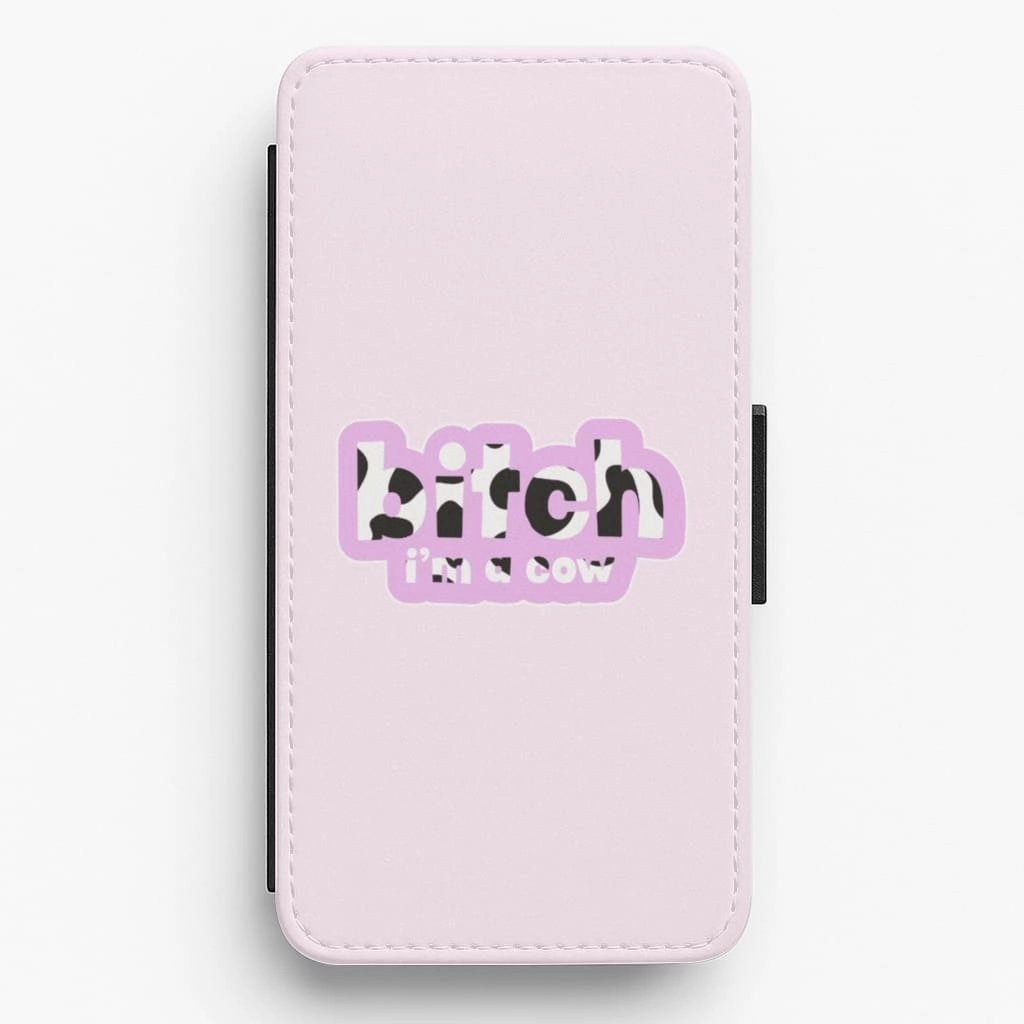 Bitch I'm A Cow - Doja Cat Flip / Wallet Phone Case Camera Protection Polished Surface