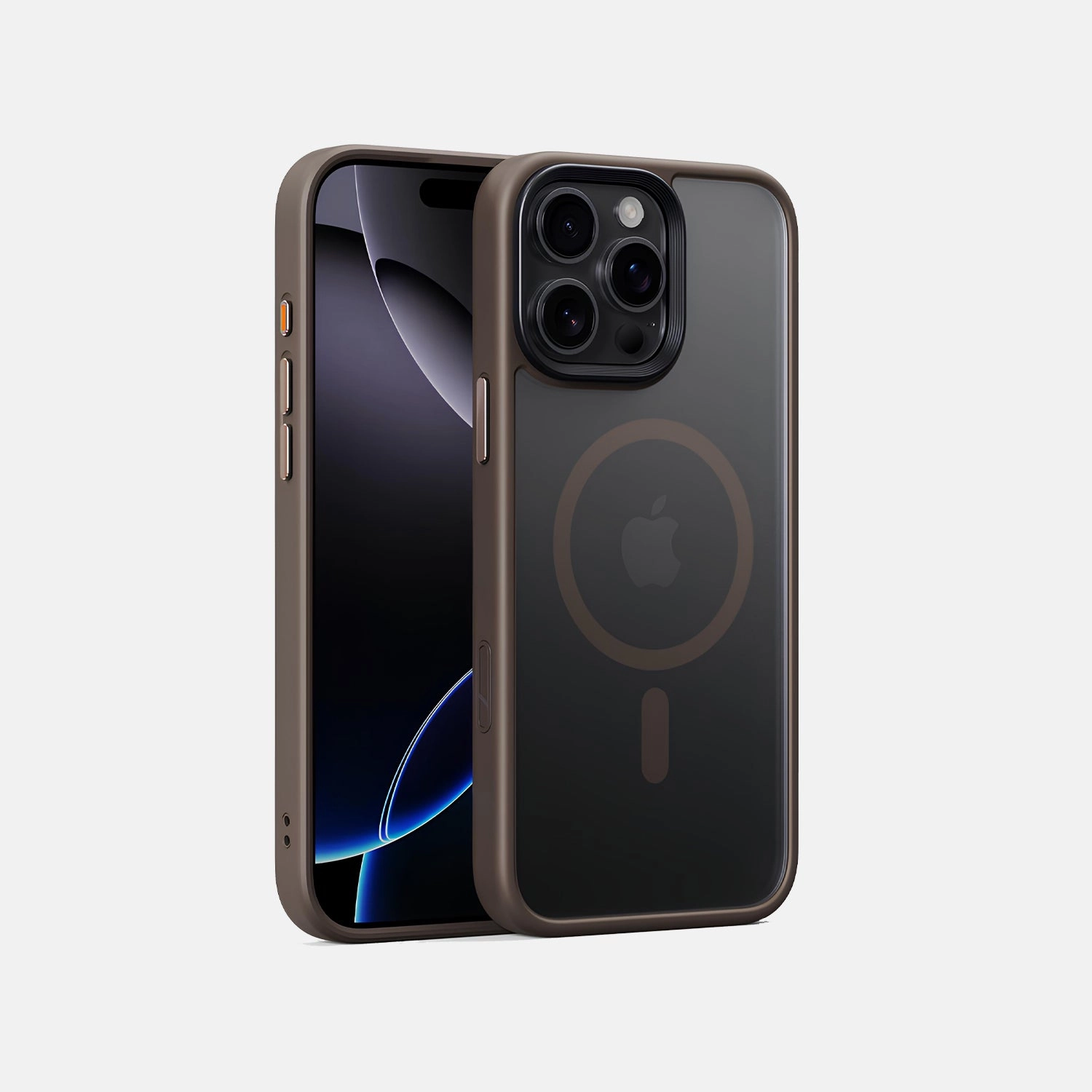 Shock Surface Layer Modern Grip Texture iPhone 16 Pro Bumper Case with MagSafe