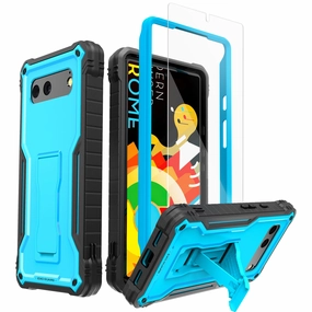 Matte Texture Layer ExoGuard for Google Pixel 6 Series Case, Built-in Kickstand Rubber Shockproof Heavy Duty Case with Screen Protector forGoogle Pixel 6/Google Pixel 6A/ Google Pixel 6 ProPixel 6 Pro Does not come with a screen protector
