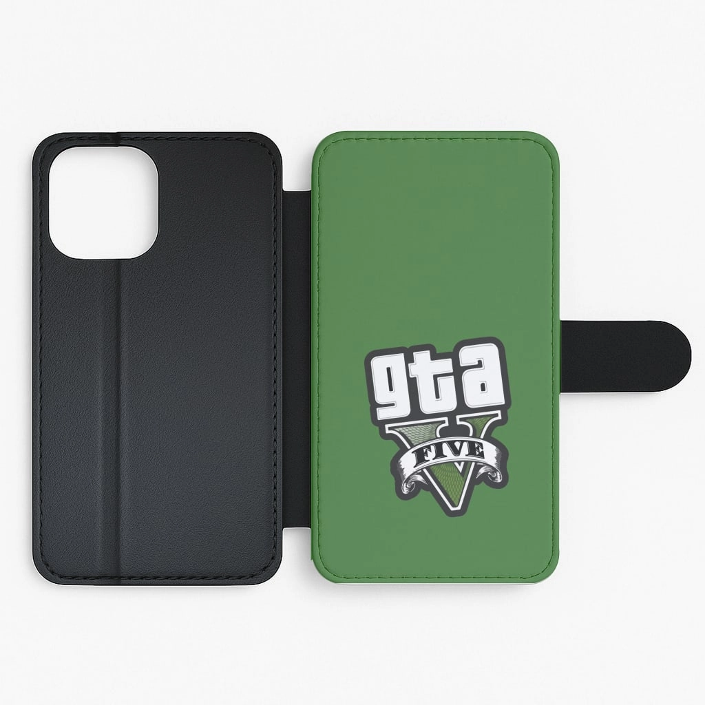 Green Five - Video Game Flip / Wallet Phone Case Creative Design