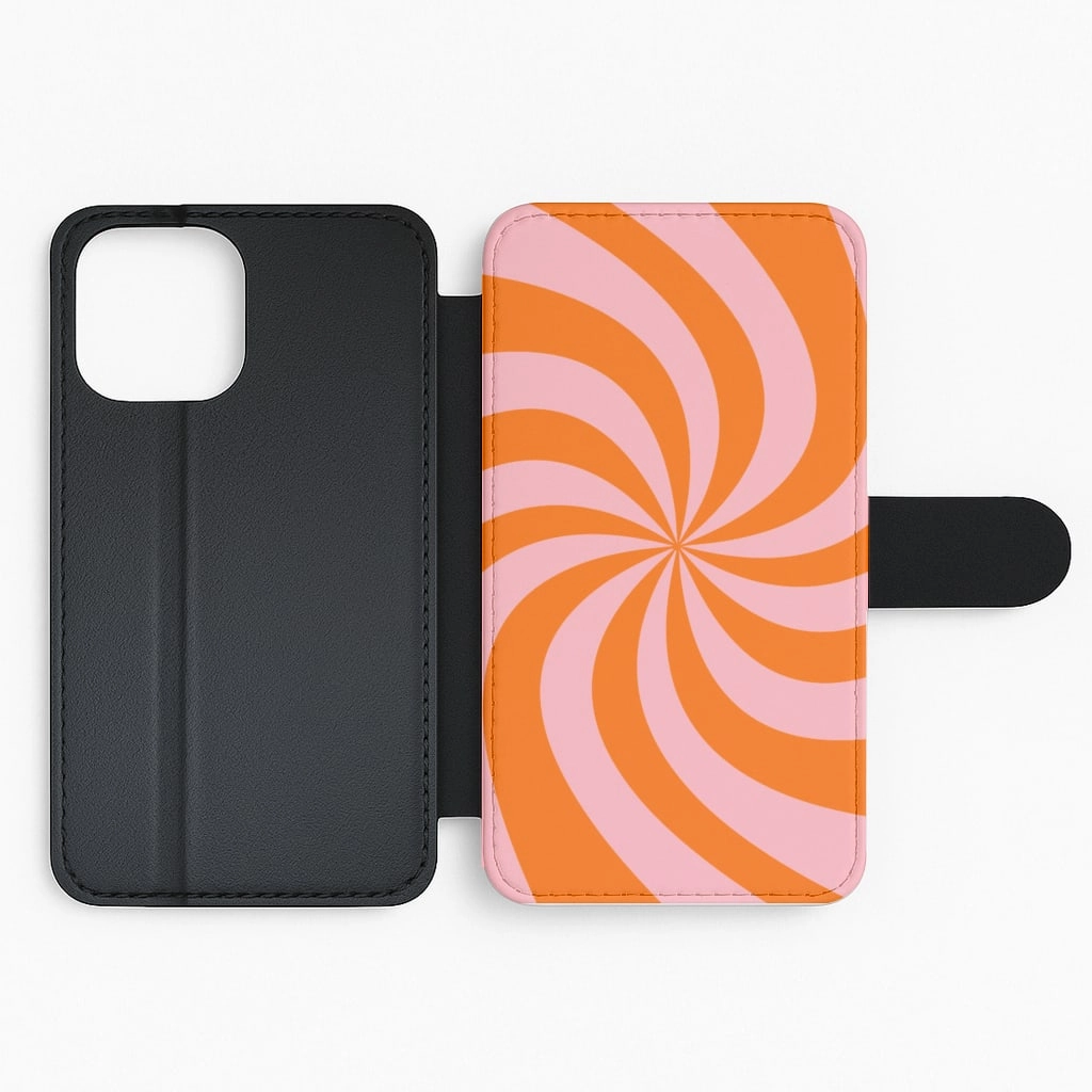 Tactile Buttons Hypnosis Flip / Wallet Phone Case
