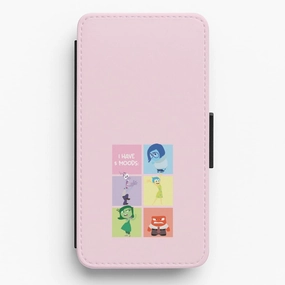 I Have Moods - Inside Out Flip / Wallet Phone Case Modern Grip Polished Style