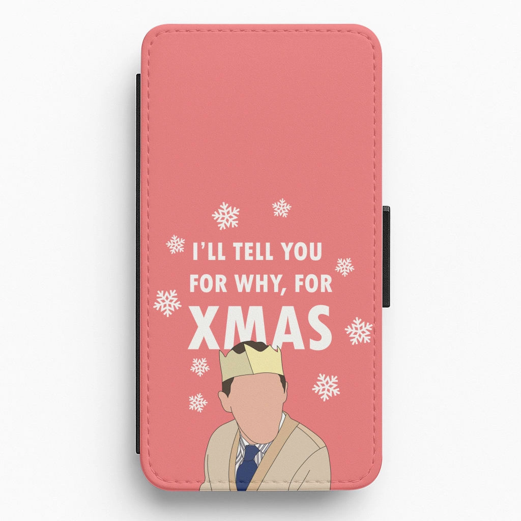 I'll Tell You For Why, For Xmas Flip / Wallet Phone Case Portable Layer Protective Touch