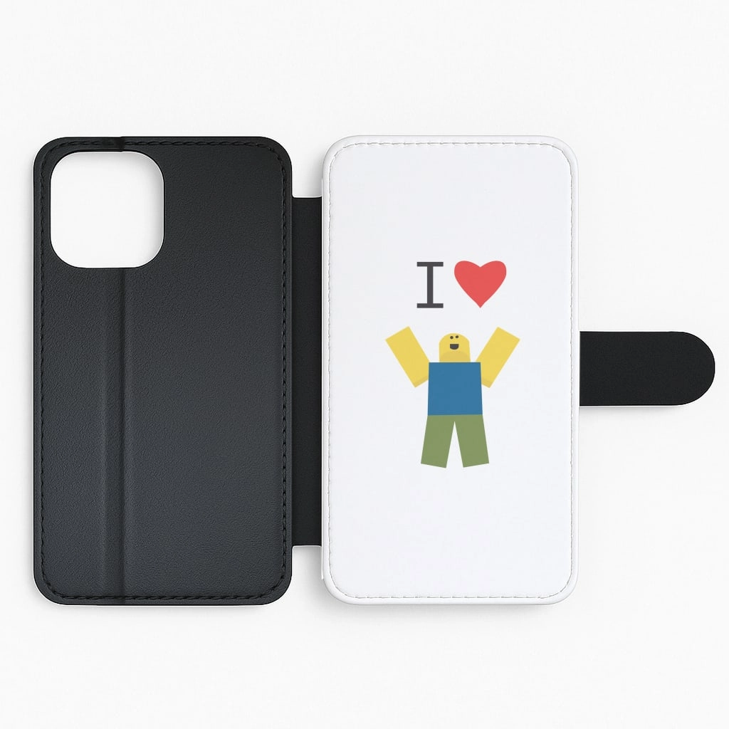 I love Blox Gaming Flip / Wallet Phone Case Comfort Edge