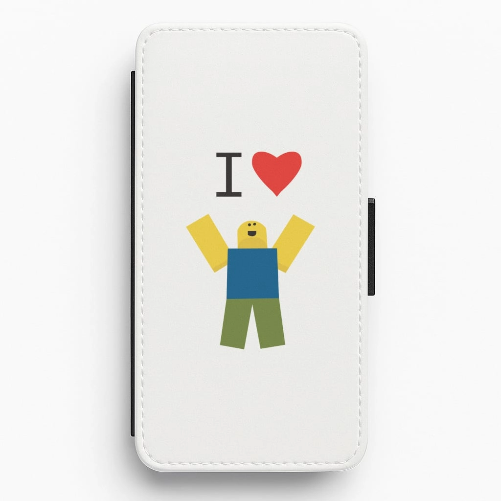 Hybrid Form Lightweight accessory I love Blox Gaming Flip / Wallet Phone Case